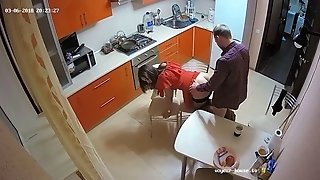 Real Inexperienced Duo Has Swift Fucky-fucky In The Kitchen