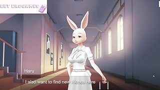 Haru's Secret Life Chapter #1 Sexy Hairy Bunny [utter Gallery Anime Porn Game] Beastars